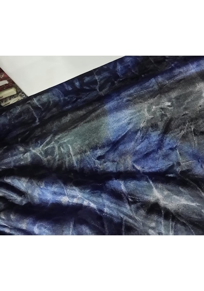Fransız Likralı Batik Desen Ipek Kadife Elbiselik Bluzluk Etek Z6