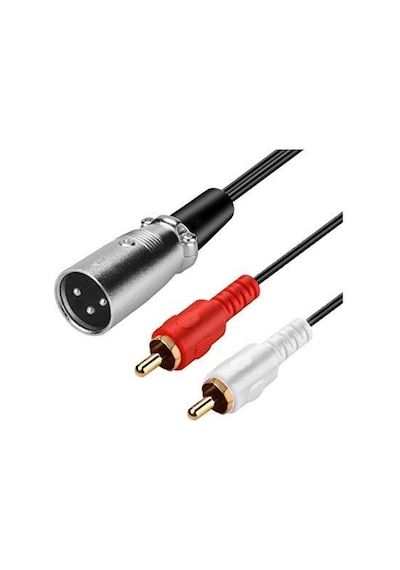 Ses Kablosu - Xlr Erkek - 2 Rca Erkek - 1.5 Metre - Standard