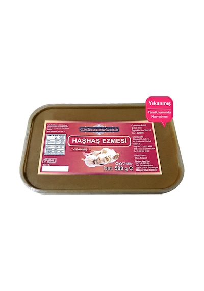 Haşhaş Ezmesi 500 G %100 Doğal