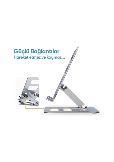 Earldom Eh204 Ayarlanabilir Metal Laptop Ve Tablet Standı