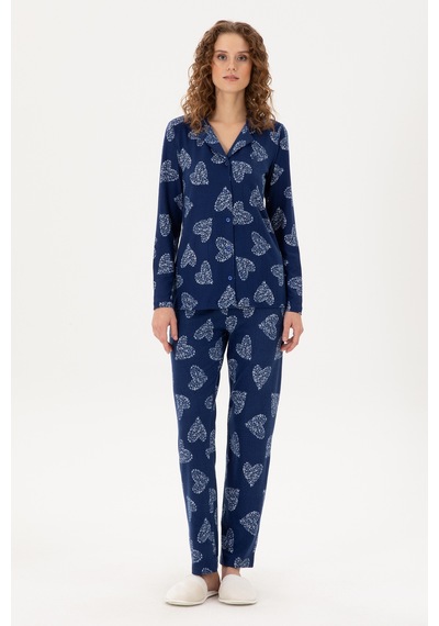 U.s. Polo Assn. Kadın Lacivert Pijama Takım 50302757-vr033 Lacivert