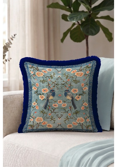 Çiçekli Kuş Figürlü Otantik Saçaklı Yastık Kılıfı-bahar Boho Mercan Lacivert Püsküllü Kırlent Kılıfı Puslu Esinti Mira Çiçekli Kuş Figürlü Otantik Saçaklı Yastık Kılıfı-bahar Boho Mercan Lacivert Püsküllü Kırlent Kılıfı Puslu Esinti Mira