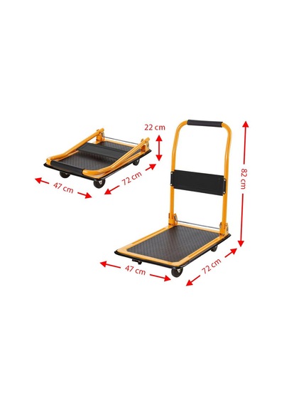 6481 Katlanır Paket Taşıma Arabası 150 Kg