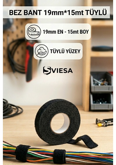 Bez Bant 19mm X 15mt Tüylü Güçlü Yapışkanlı, Dayanıklı Ve Pratik Kullanım