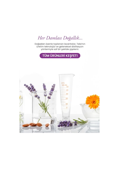 Tala Lavanta Suyu %100 Saf Ve Doğal Canlandırıcı Ve Besleyici Etkili Tonik Lavanta Hidrosolü 100 ML