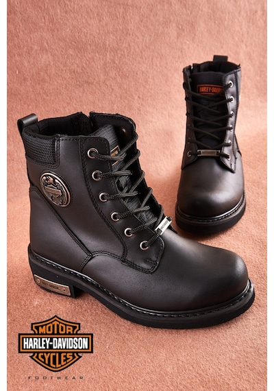 Harley Davidson Jim Fermuarlı Hakiki Deri Erkek Bot