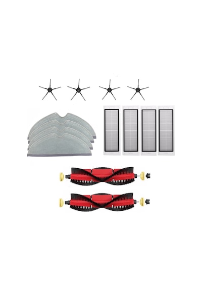 Roborock 1-1S S50 S55 S6 E20 E35 S5 Max Set 14 Parça Siyah (552463083) Uyumlu