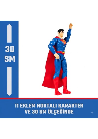 Dc Comics Superman 30 Cm Dev Figür Süper Kahraman Karekteri Lisanslı Oyuncak