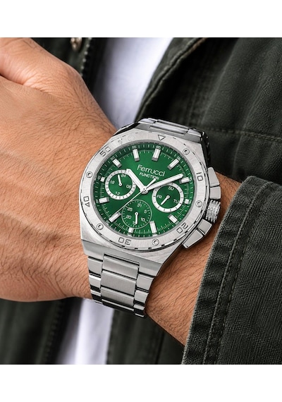 Ferrucci Fc90866 Spor Şık Model Fonksiyonlu Çelik Kordon Kasa Erkek Kol Saati Gümüş