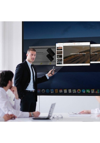 Baseus 2.4 GHz Kırmızı Lazer Işaretli Projeksiyon Sunum Kumandası