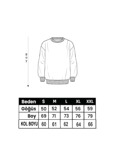 Herkesemoda Çilek Baskı Detaylı Bisiklet Yaka Sweatshirt Siyah
