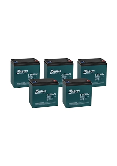 Orbus 6-dzm-24 12v 24 Ah Elektrikli Bisiklet Aküsü 5 Li Paket