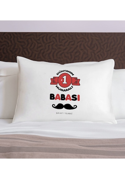 Bk Gift Kişiye Özel Baba Temalı Pamuklu Yastık Kılıfı-9 50x70cm, Babaya Hediye, Babalar Günü Hediyeleri Kobitmeyencom31346 Bk Gift