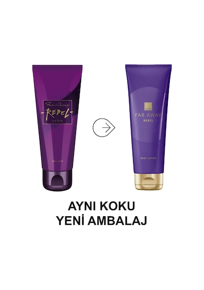 Avon Far Away Rebel Vücut Losyonu 3 x 125 ML