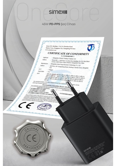 45W Samsung Uyumlu Süper Hızlı Şarj Aleti Type-C Güç Cihazı Adaptörü Başlığı S22 S23 S24 S25 S26 Ultra Plus