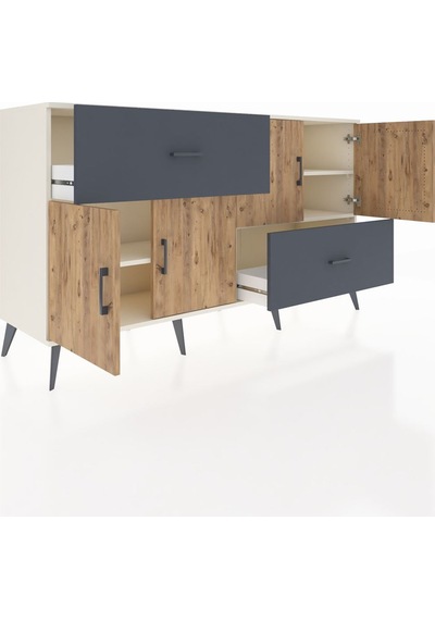 Hyperion Konsol 3 Raflı 2 Çekmeceli 4 Kapaklı 176x44x99 Aytaşı-çam/antrasit Aytası/atlas Çam - Aytası Hyperion Konsol 3 Raflı 2 Çekmeceli 4 Kapaklı 176x44x99 Aytaşı-çam/antrasit Aytası/atlas Çam - Aytası