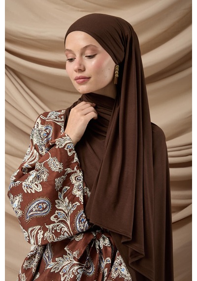 Silk Home Premium Penye Şal 65002-08 Kahverengi Çok Renkli
