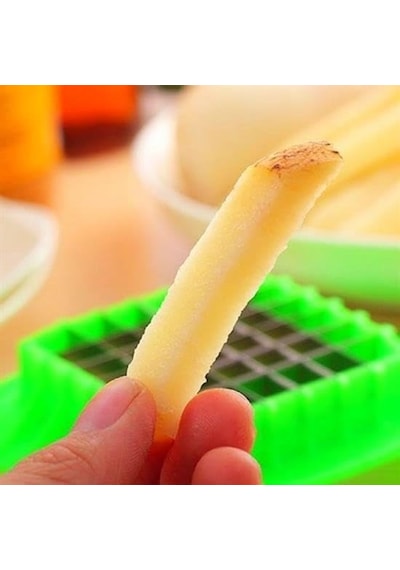 Kare Dizayn Pratik Kolay Patates Dilimeme Aleti Aparatı Bıçağı