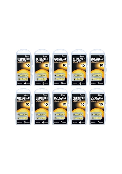 Duracell Activair PR70 10 Numara Pili 6 x 10'lu
