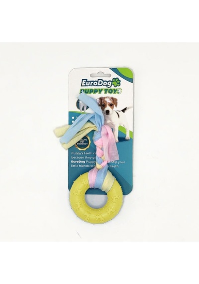 Eurodog - 251 - Puppy Toys Sarı Ufak Halka Diş - Csmo-tex - Kma Oy.