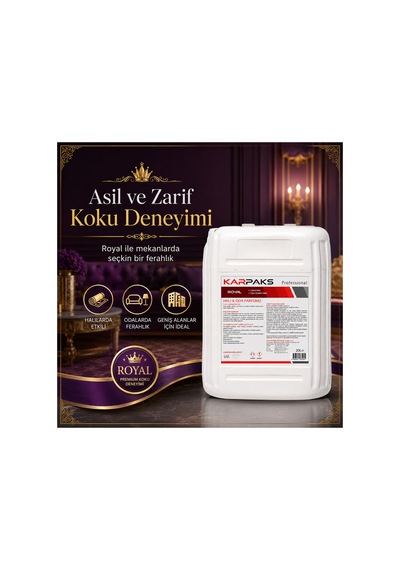 Royal Halı Ve Oda Parfümü 20 Lt Profesyonel Büyük Boy Asil Ve Ferah Koku