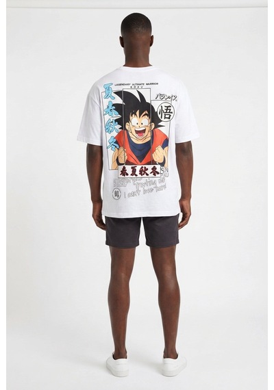 Blow Up Future Gen Son Goku Beyaz Oversize Erkek T-shirt 141633 SİYAH