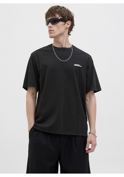 Jack & Jones Siyah Erkek T-shirt 12276738 Jcoınfınıty Sun Back Tee S