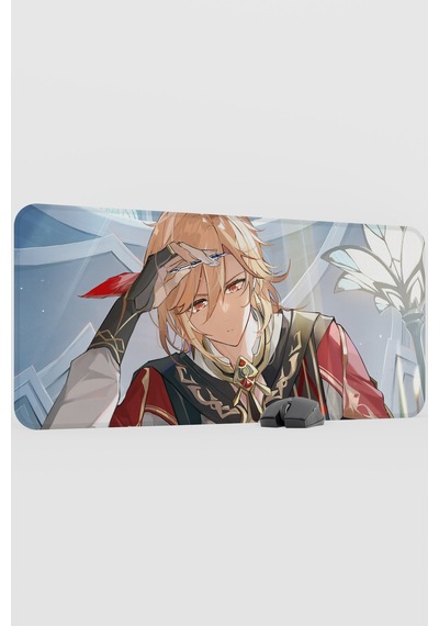 Kaveh Genshin Impact Anime Oyuncu V4 - 90x40 Xxl Gaming Mouse Pad Fare Altlığı