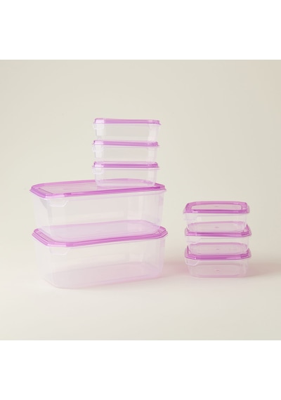 Tera 8'li Plastik Mini Saklama Kabı Seti - Asorti Çok Renkli