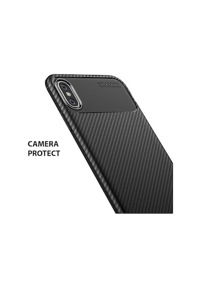 Apple Uyumlu iPhone XS 5.8 Kılıf Karbon Silikon Case