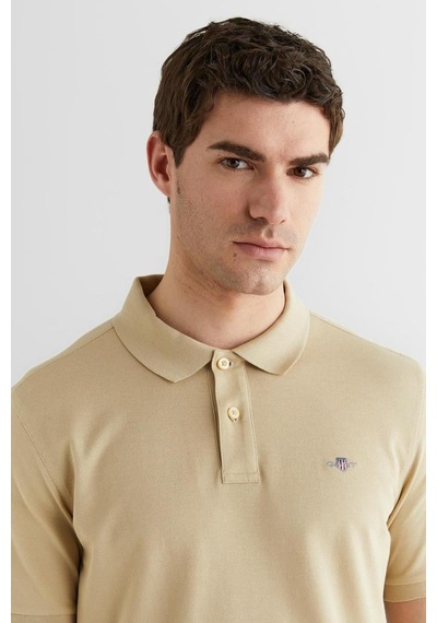 Gant Erkek Bej Regular Fit Logolu Polo Yaka T-shirt-14699
