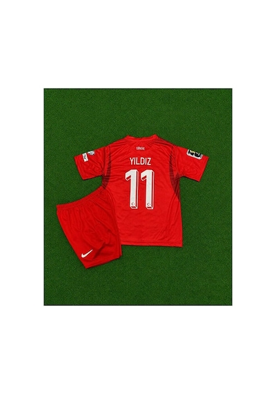 Türkiye Fifa 2026 İç Saha Kenan Yıldız 11 Çocuk Forması Kırmızı