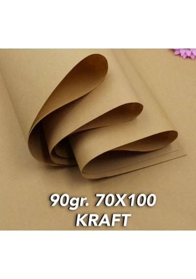 10 Adet Kraft Kağıt 70x100 Cm Kahverengi Ambalaj Kağıdı Çeyiz Paketleme Koli Kağıdı 90 Gr