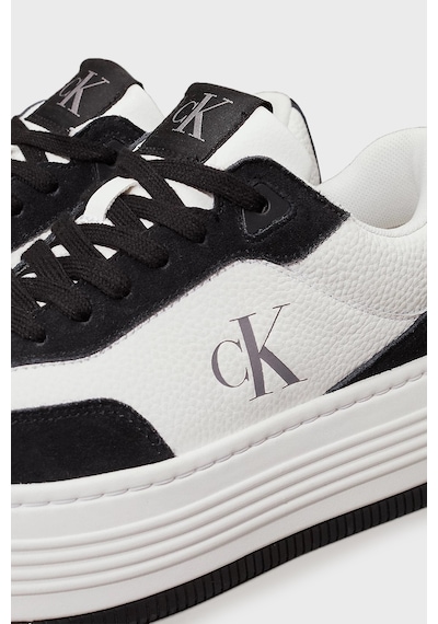 Calvin Klein Bayan Ayakkabı Yw0yw01797 01w Beyaz-siyah Beyaz-siyah Beyaz - Siyah