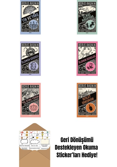 Boris Akunin 6 Kitap Set + Okuma Sticker'ları