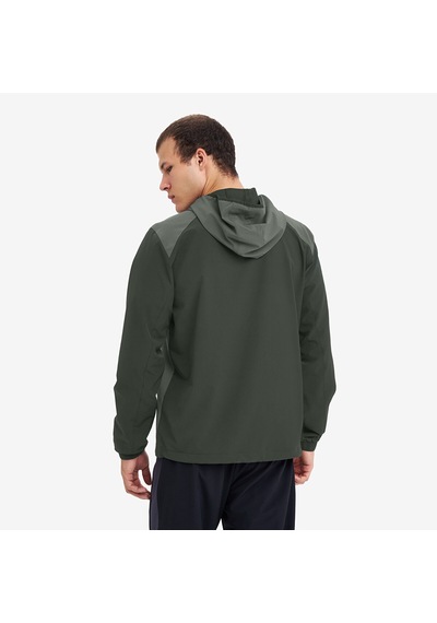 Lescon Haki Erkek Fermuarlı Kapüşonlu Sweatshirt 26n-1148