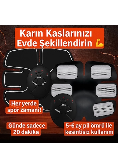 Evde Spor İçin Orijinal Ems Kas Çalıştırma Aleti 2025 Titreşimli Seri Siyah