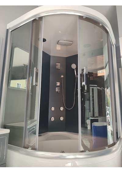130x130 Antrasit Duvar Reflekte Cam Kompakt Sistem Sistem 1