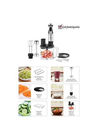 Sinbo SHB-7531 1500 W Mikser Blender Set