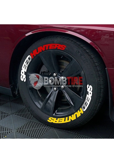 Bridgestone Beyaz Lastik Yazısı 2.5 Cm Ürün 4 Adet + Yapıştırıcı Tutkal
