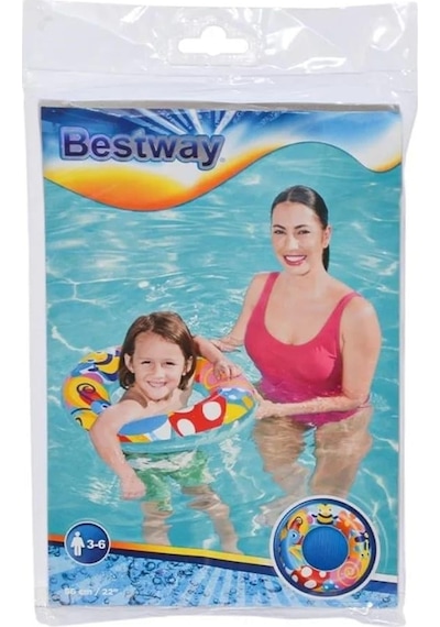 Bestway Deniz Dünyası Simit 56cm Balık Çok Renkli
