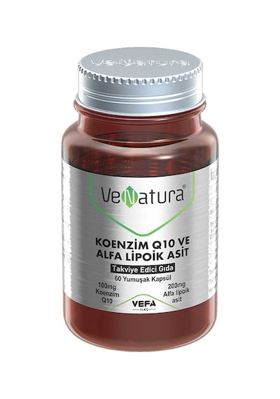 Venatura Koenzim Q10 ve Alfa Lipoik Asit Takviye Edici Gıda 60 Yu
