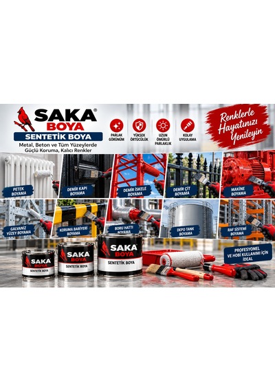 Saka Boya Lüks Parlak Sentetik Boya Boncuk Mavisi 750 Ml