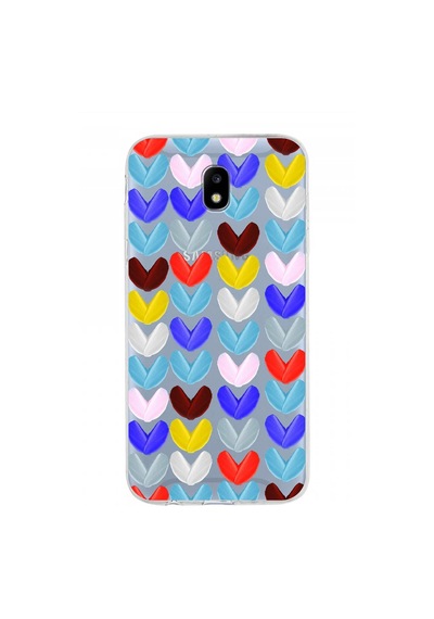 Samsung Galaxy J5 Pro İle Uyumlu 1mm Slim Fit Water Color 1 Baskılı Şeffaf Kılıf