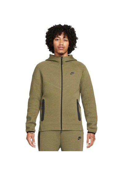 Nike Tech Fleece Full-zip Hoodie Erkek Sweatshirt Yeşil