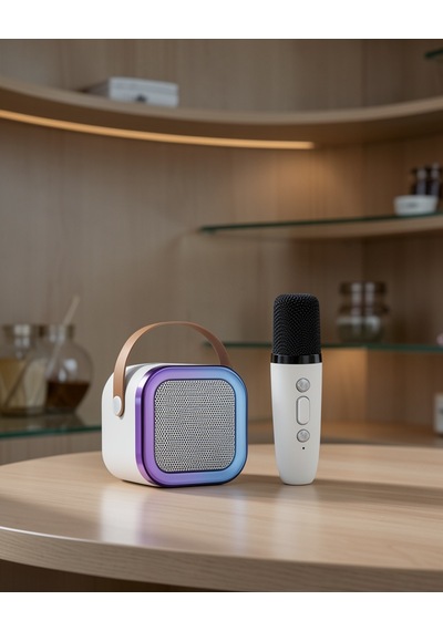 Bluetooth Karaoke Mikrofon Hoparlör Seti Uczzztekmikrofonlukareoke-1