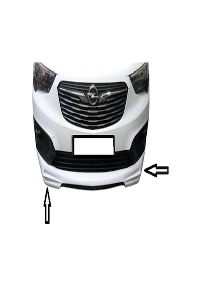 Opel Combo 2021- 2023 Ön Tampon Eki Boyasız Astarlıdır - 703840473