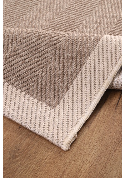 Elit Premium Sisal Jut Halı 1405 Hav Ve Toz Yapmaz Bordürlü Halı Bej-krem Bej - Krem