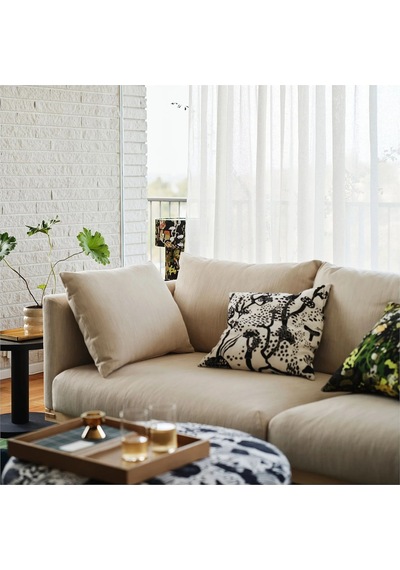 Ikea Bej Modern Kanepe - 3'lü Kanepe