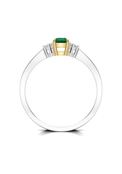 0,50 Karat Pırlantalı Zümrüt Yüzük (464656875)